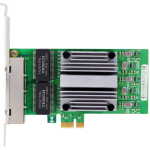RJ45 Quad Port, Intel 82571, 1 GbE, PCIE x1/x4/x8/x16 INTEL 9404 COMPATIBLE