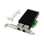 RJ45 Dual Port, Intel X550T2 chipset, 10GbE, PCIE x4, X550 T2 COMPATIBLE